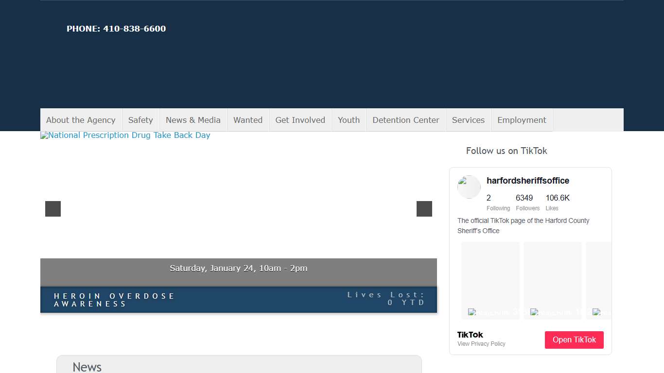 Harford County Sheriff's Office:Harford County Sheriff's Office - With courage, honor and integrity we protect the rights of all citizens